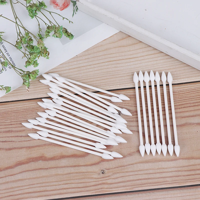 25Pcs Cotton Disposable Stick Cleaning Tool For Earphone Charge Port