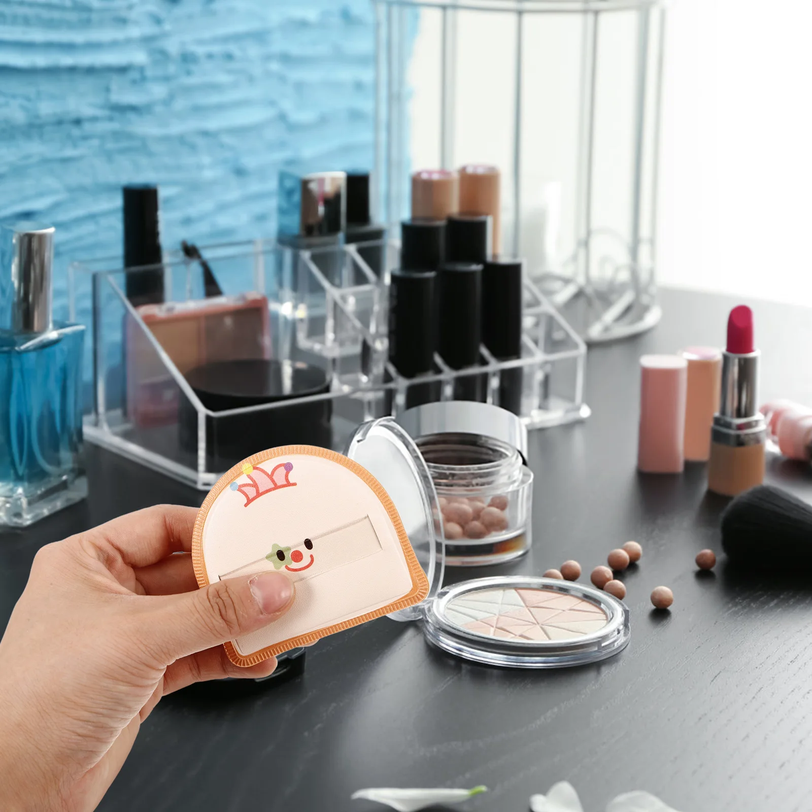 

Mini Replacement Cute Small Makeup Sponge For Foundation Cushion Applicator Comfortable Face Travel Size Kawaii Beauty Tool