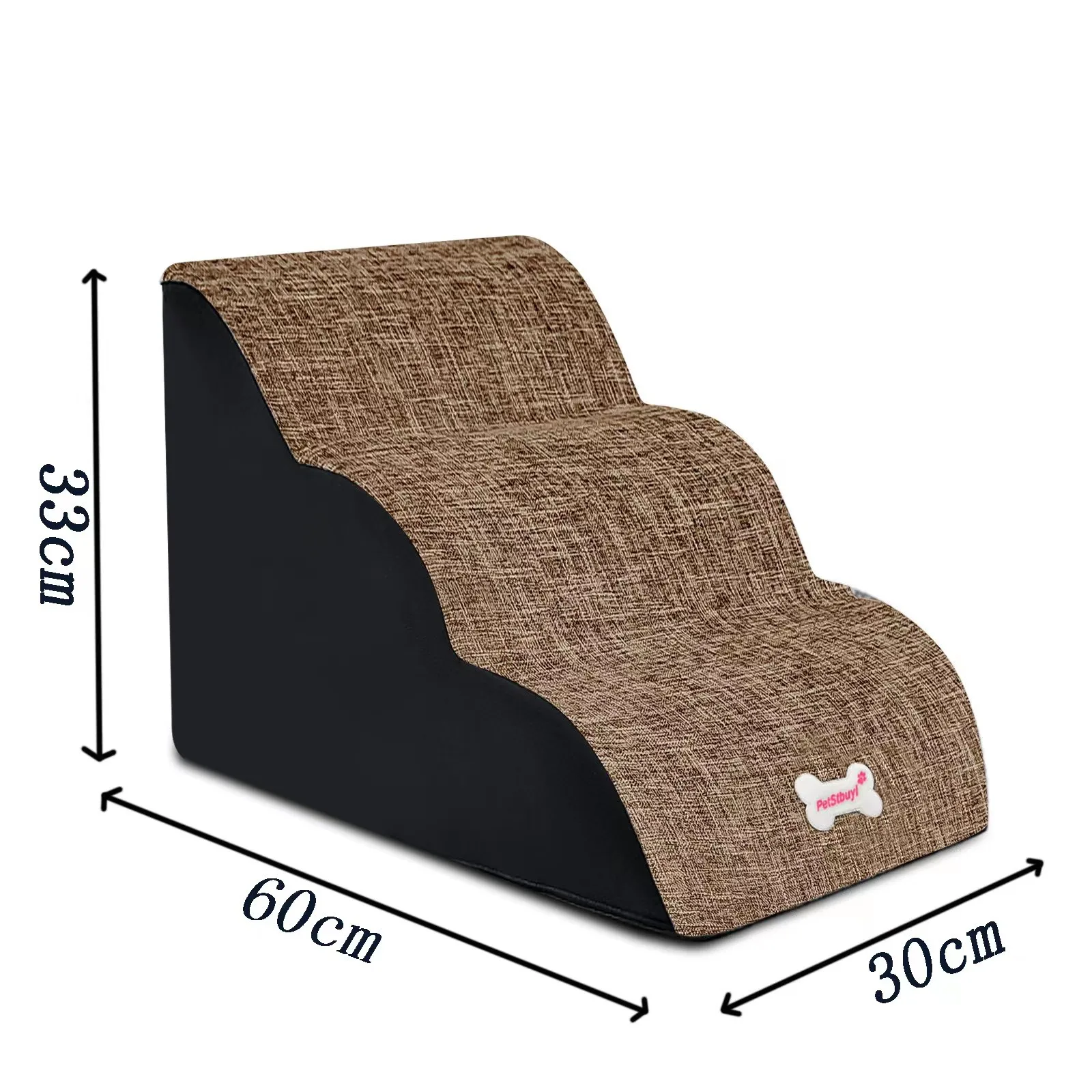 Scale Per Cani Per Letto Alto – Rampa Antiscivolo 2/3/4 Gradini In Velluto Con Particelle 3D, Copertura Lavabile, Base Stabile – Per Cuccioli, Cani Anziani E Gatti, Ideale Per Divano, Letto E Auto
