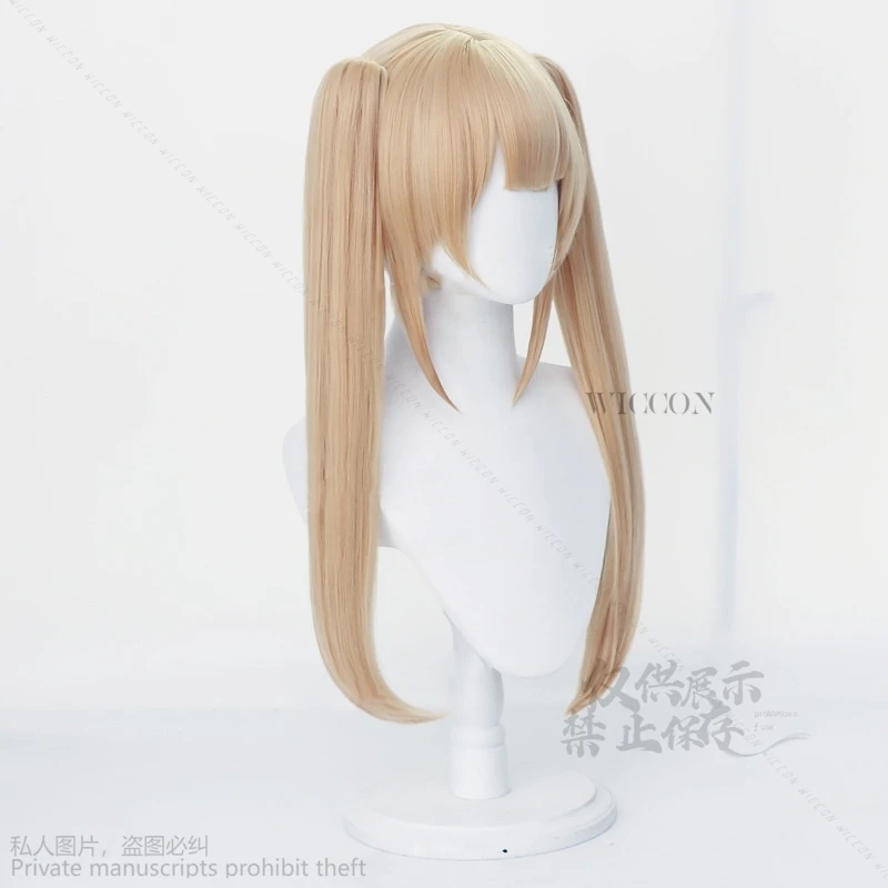 Anime Game Dead Or Alive 5 Marie Rose Cosplay Wig Cute Long Double Ponytail Marie Rose Women Cosplay Wig Christmas Headwear Set