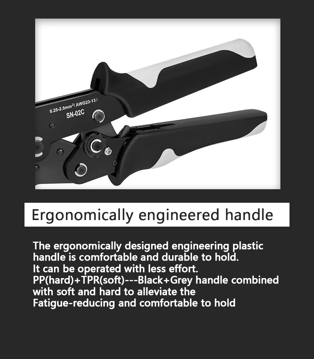 Professional Photovoltaic Crimping Pliers Connector Terminal Wrench,SN-2546B,Hand Tools for Solar Press Pliers