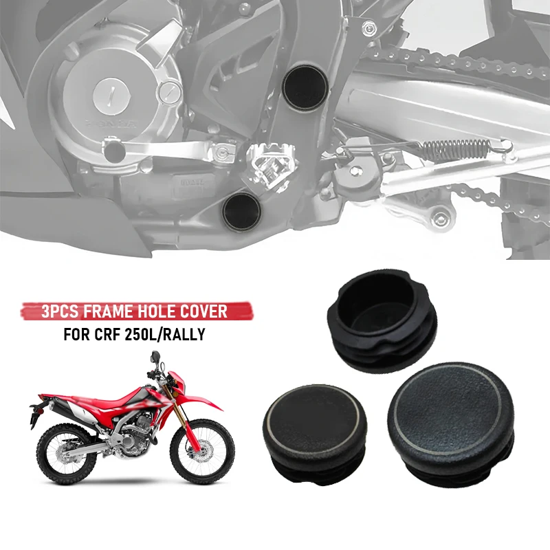 CRF250L Motorcycle Accessories Frame Hole Cover Caps Plug Decorative For Honda CRF 250L Rally crf2500l rally 2017-2021 2020 2022