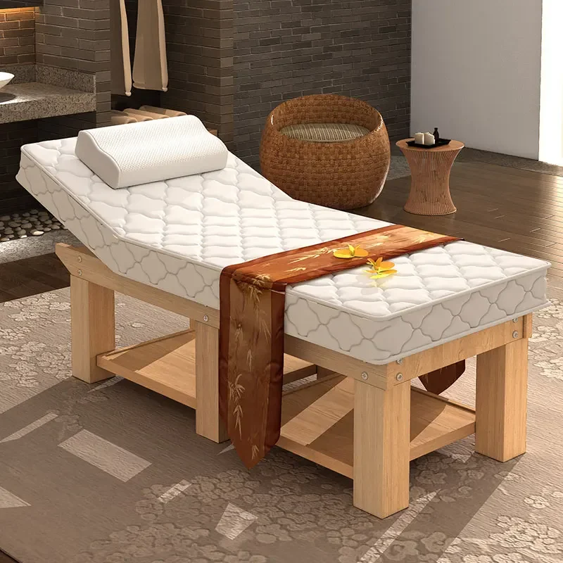 Cama de massagem embelezada de madeira moderna fisioterapia látex conforto mesas de massagem terapia colocação salão de beleza móveis cama masaje fymb