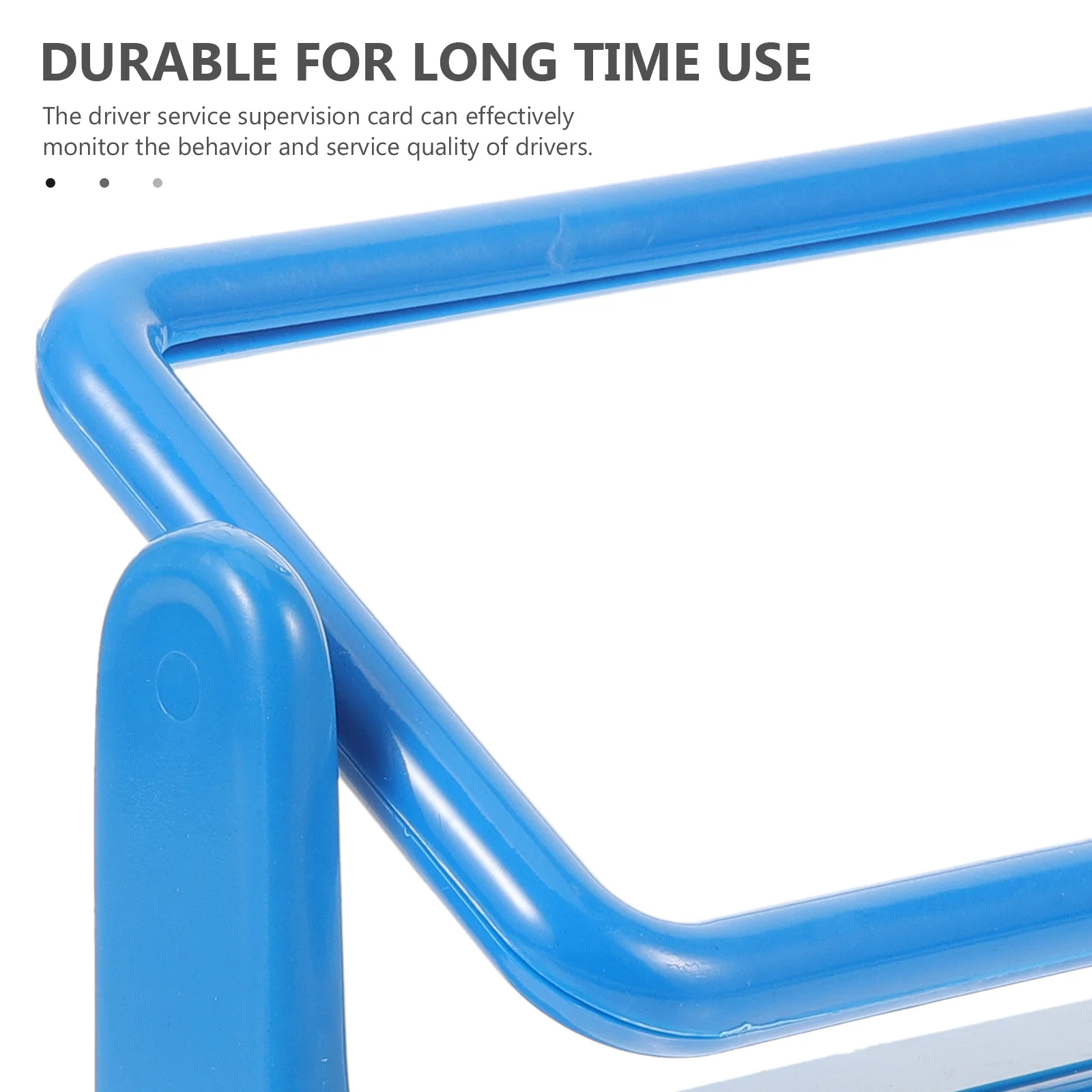 

Business Card Plate Plastic Blank Card Holder Multi-Use Support Frame for Driver Service Supervision Bus Transportation Safety