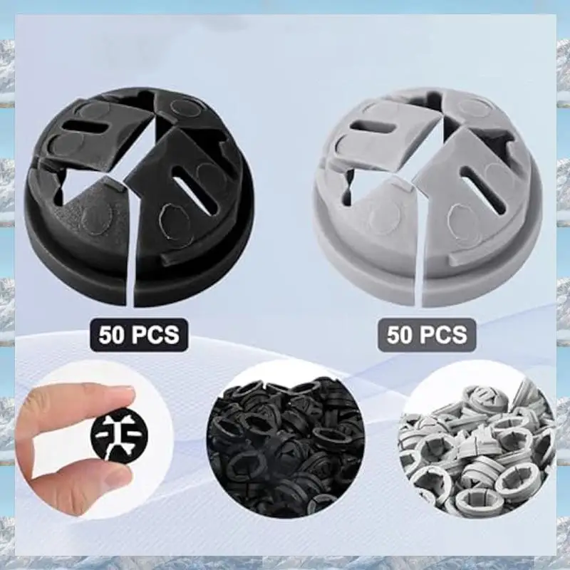 

2025 Hot Style 100Pcs Push-In Cable Connectors, 3/8 Inch Push In Connector Button Push-In NM Cable Clamps For Romex 1/2 Inch Kno