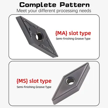 10片裝 VNMG160404/08 YZ5018 硬質合金刀片,適用於CNC車床車削刀具 - VNMG 刀片,僅適用於鋼製零件 6 最佳銷售 vnmg - №6