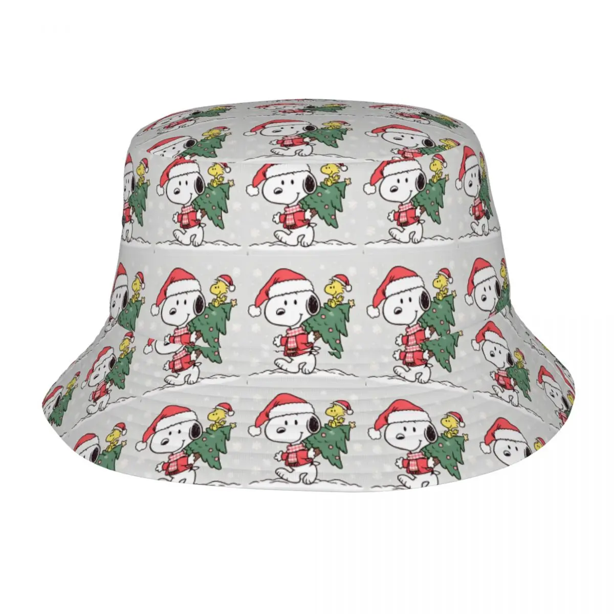 

Рождественские шляпы-ведра Snoopy, дорожные головные уборы, аксессуары, рыболовные шапки для пеших прогулок, женские и мужские складные бобы