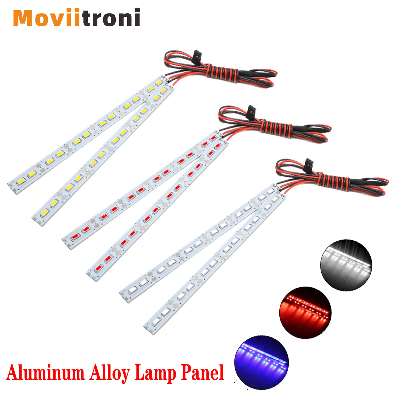24 LEDs 1/10 RC Chassis Lights 6V LED Strip Compatible with HSP HPI Redcat Traxxas Arrma Kyosho Losi 1/10 1/8 RC Car Crawler Bug