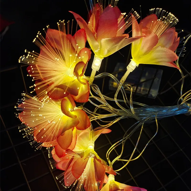 Blumen LED Lichterketten Indoor Party Weihnachten Hängende Beleuchtung Dekoration Batterie USB Powered Lichterketten Vorhänge – Detail 9