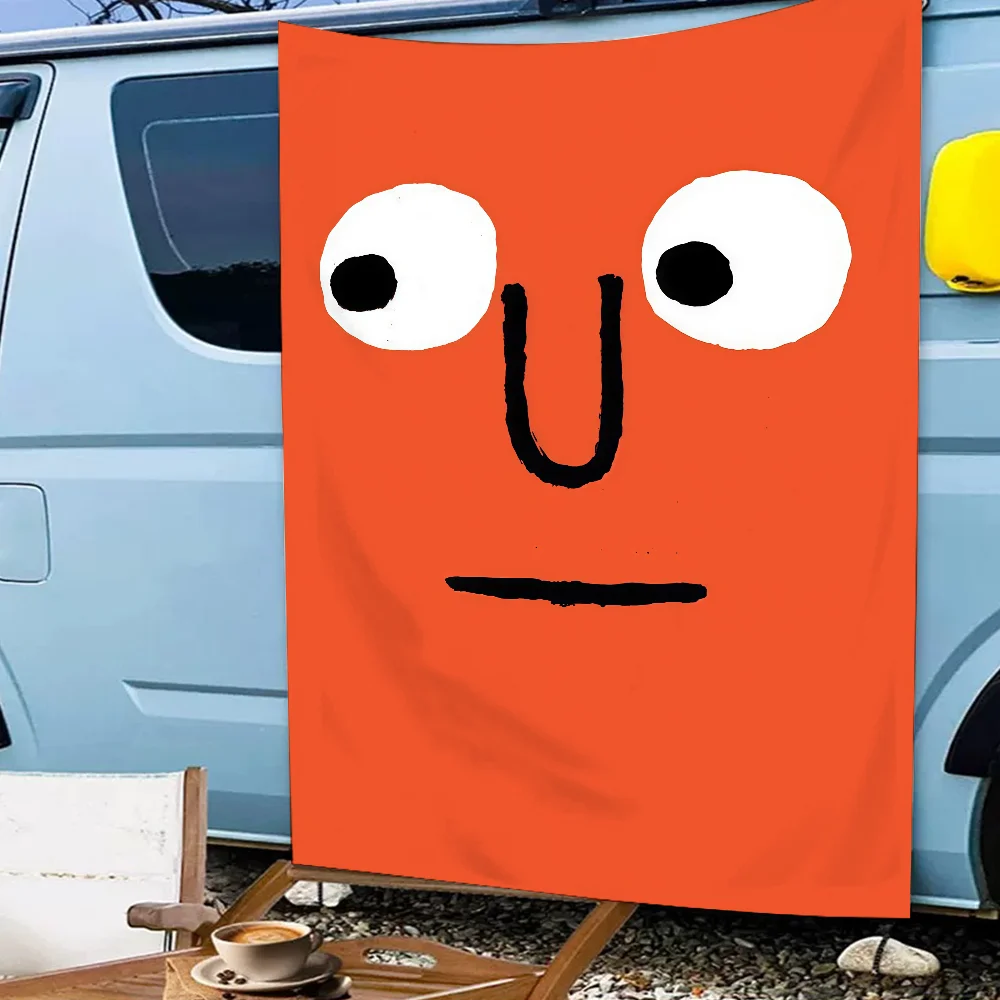 الفن الجمالي J-Jean J-Jullien العلم لغرفة المعيشة المنزل النوم فن الديكور المنزل حفلة نزهة ديكور راية #5