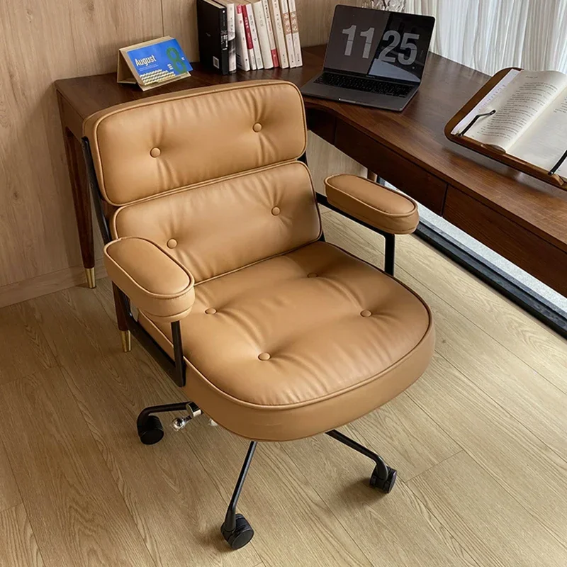 

Support Armrest Office Chair Wheels Soft Modern Rolling Swivel Office Chair Design Cheap Relaxing Silla Escritorio Furniture