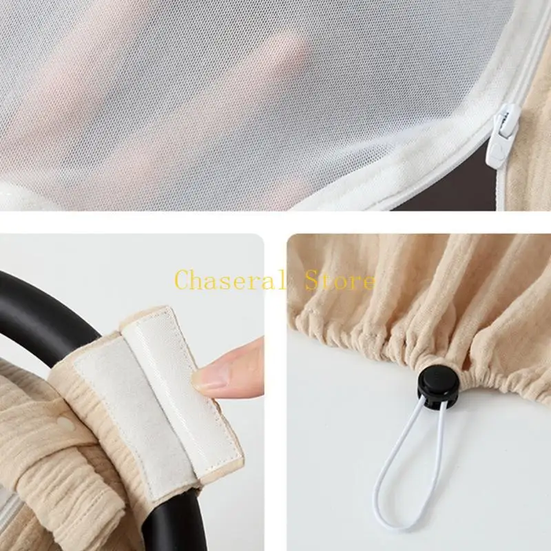 E7CE Car Covers for Babies Portable Baby Car Cover for Boys Girls Infant Carseat Covers Kick-Proof Car Canopy