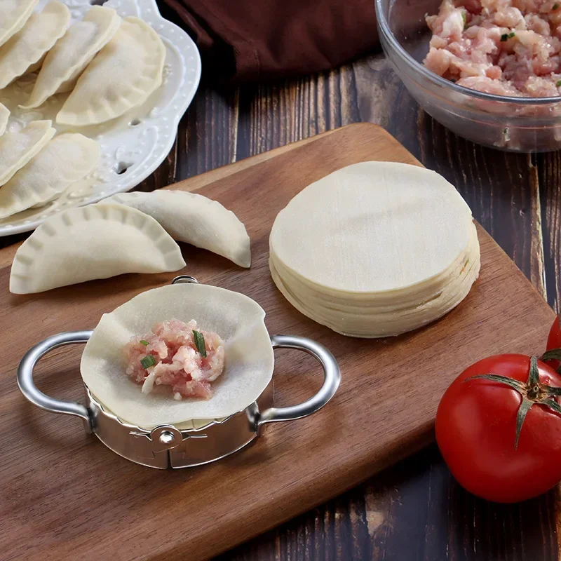 صانع زلابية أدوات القالب Jiaozi صديقة للبيئة المعجنات الفولاذ المقاوم للصدأ أدوات المطبخ قاطع العجائن لأدوات صنع المطبخ 7/9 سنتيمتر
