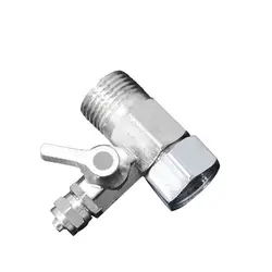 1/2'' To 1/4'' Tee Adapter Ball Valve Home Accessories Water Inlet Tee Zinc Alloy Connector Water Purifier Angle Valve Switch