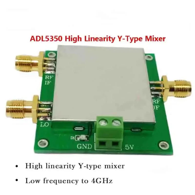 ADL5350 Y-Type Mixer Functional Demo Board (ADL5350-EVALZ), Wide Frequency Range from Low Frequency to 4 GHz, High Linearity