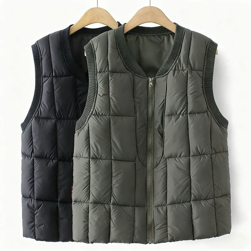 

Новинка 2024 года, мужской внутренний внешний жилет, одежда для папы среднего возраста, осенне-зимний хлопковый жилет, теплый жилет с подкладкой