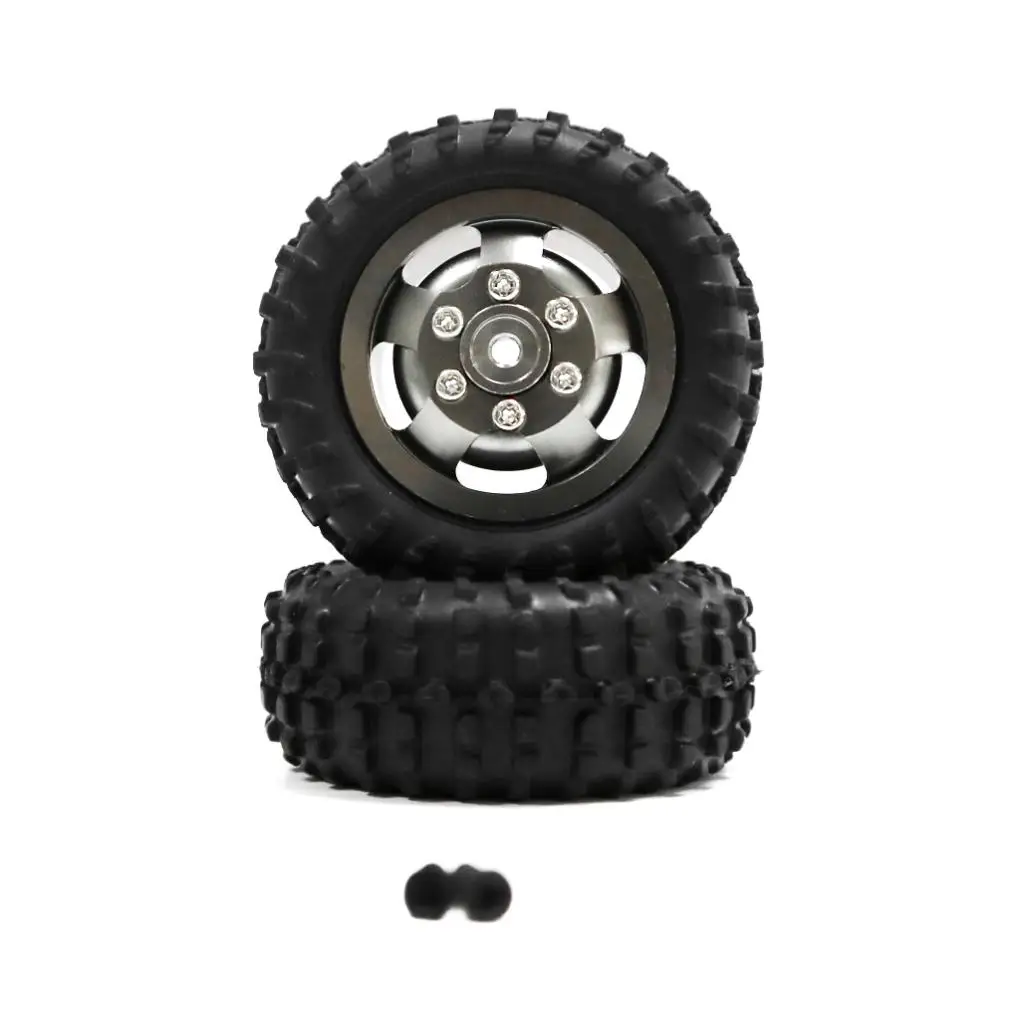 

RCGOFOLLOW Wheel Rims Tyre RC Car Part Durable Rc Wheel Rims Tyre For 1/10 WPL D12 OFF-Road RC Upgrade Part RC Car