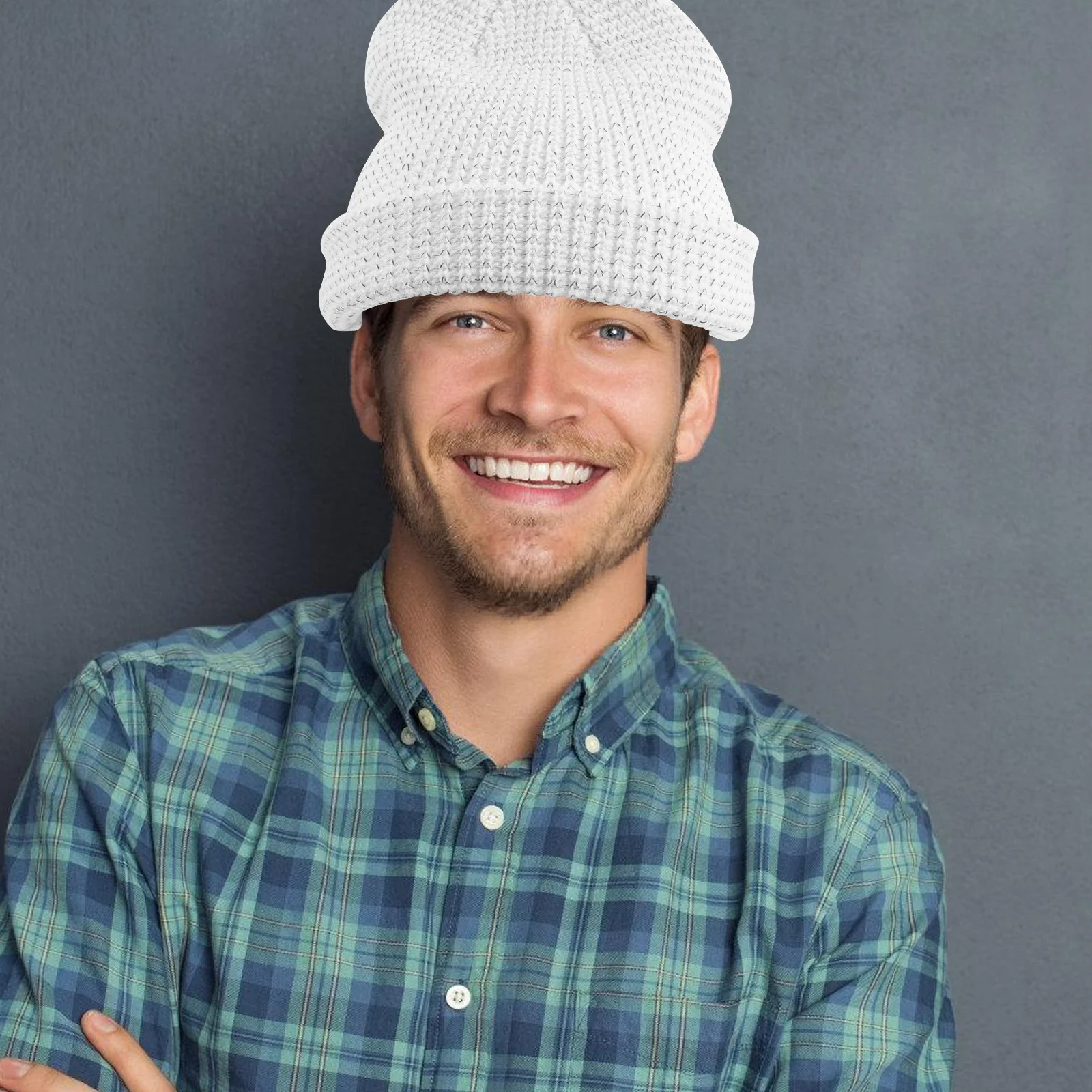 

Reflective Beanie Hat Winter Thermal Knit Cap High Visibility Running Cycling Outdoor Sports Safety Gear For Men Women