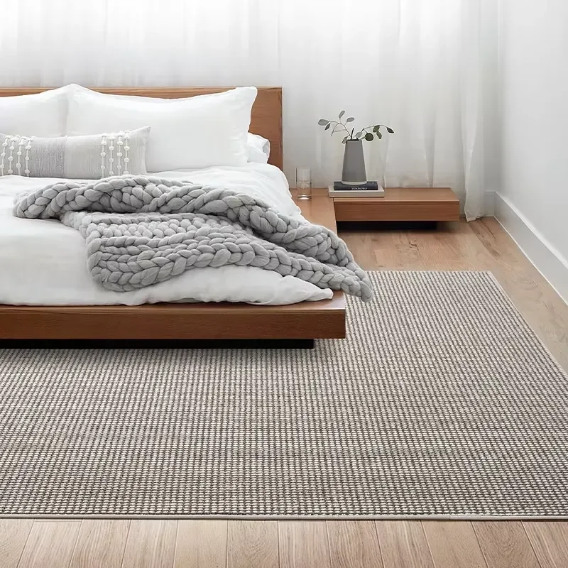 Source Factory Machine Made Luxury Modern Striped Wool Rug Custom Full Size Easy Care Bedroom Living Room Bedside Large Scale 3