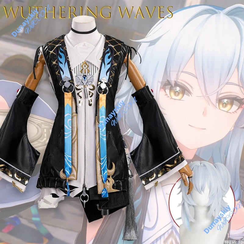 

Костюм для косплея Wuthering Waves Bu Ling - полный комплект, костюм кроссовера в стиле аниме для женщин, Хэллоуин, Рождественская вечеринка