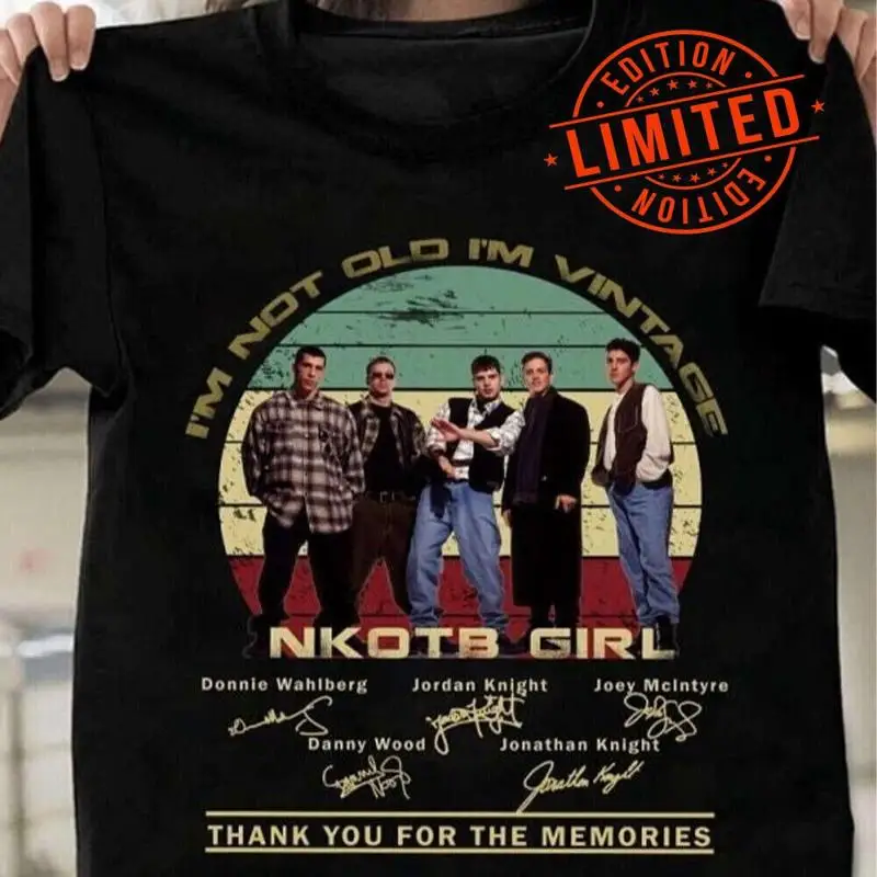تي شيرت Nkotb نادر للأطفال الجدد في جولة Block 1989 قطن S 4Xl #1