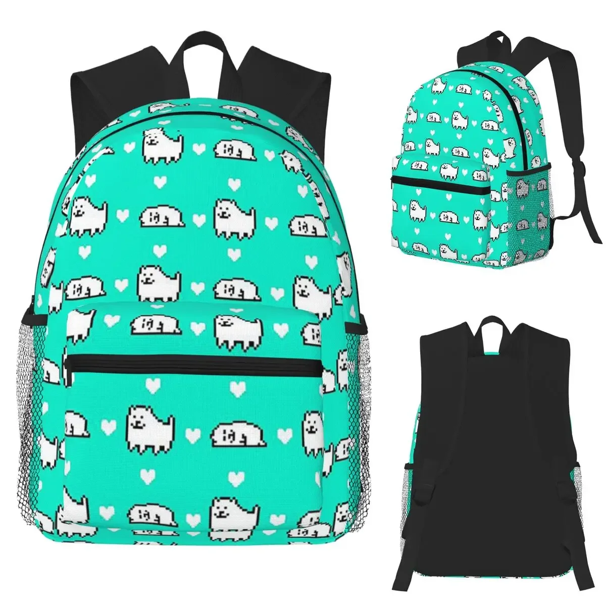 Undertale Annoying Dog Video Game Student Backpack School Bag Hiking Travel Daypack for Men Women Fashion Bookbag Shoulder Bags
