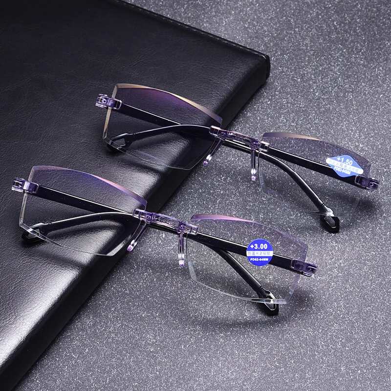 Sapphire High Hardness Anti Eye Strain Fashion Blue Light Blocking Glasses Reading Glasses For Men Women New