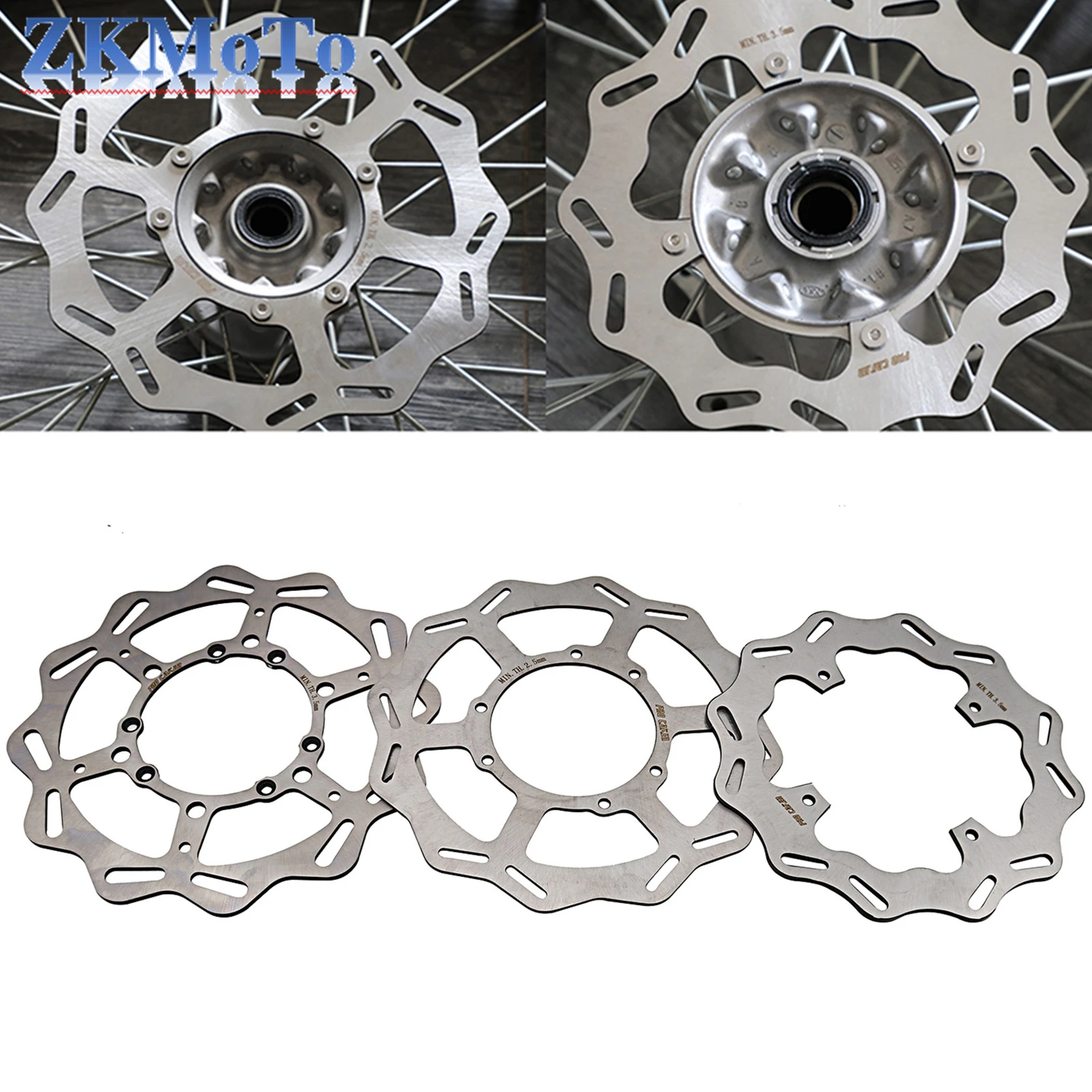 240mm 260mm 270mm Front & Rear Brake Disc Rotor For Honda CRF250R CRF250X CRF250RX CRF450R CRF450X CRF450L CRF450RX Dirt Bike