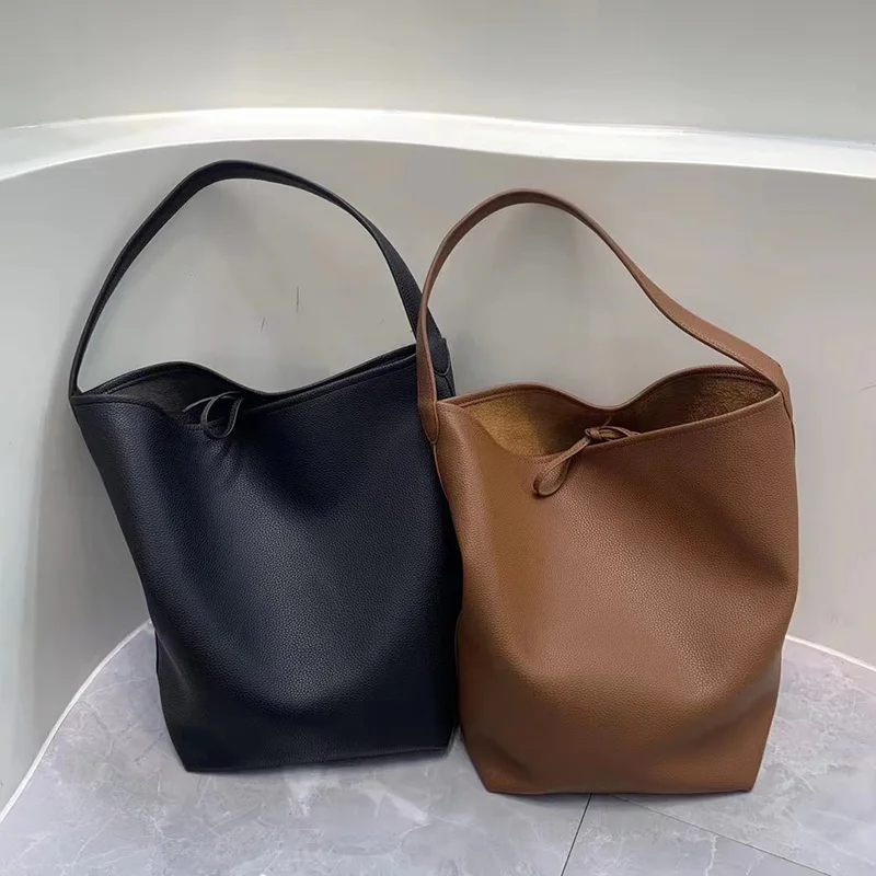 Bolso de hombro de gran capacidad para mujer, bolso de mano coreano, bolso de compras con Bolso pequeño