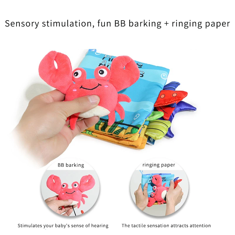 3D-puzzel Babydoekboek Vroegschoolse educatie Speelgoed Interactief leren Plezier