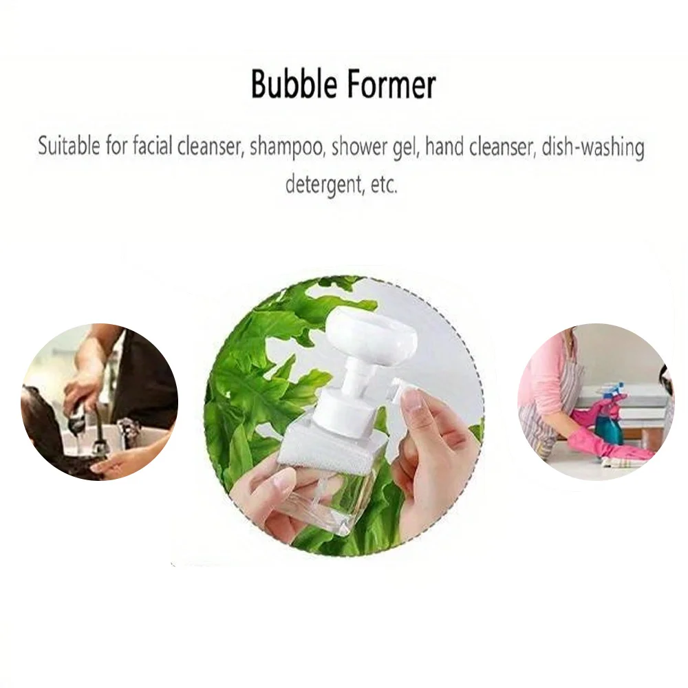 250 مللي موزع رغوة زهرة البلاستيك إعادة الملء زجاجة الصابون الفارغة الصحافة نوع موزعات صابون اليد الزنجبيل نمط المنزل #4