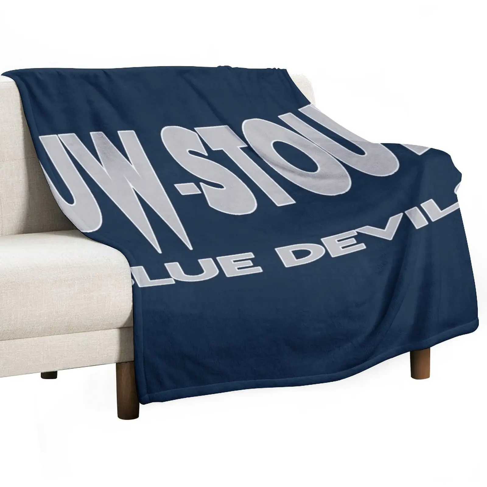 University of Wisconsina??Stout Throw Blanket Thermals For Travel Bed Fashionable Blankets