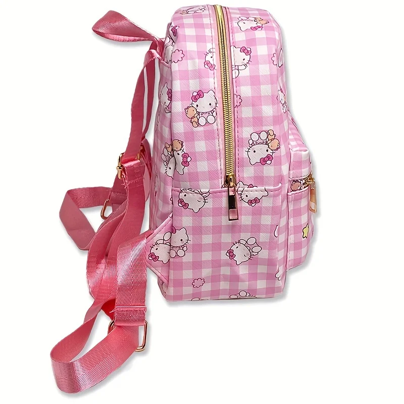 Sanrio-Mini mochila familiar de cuero para mujer, morral pequeño de piel, 1 piezas