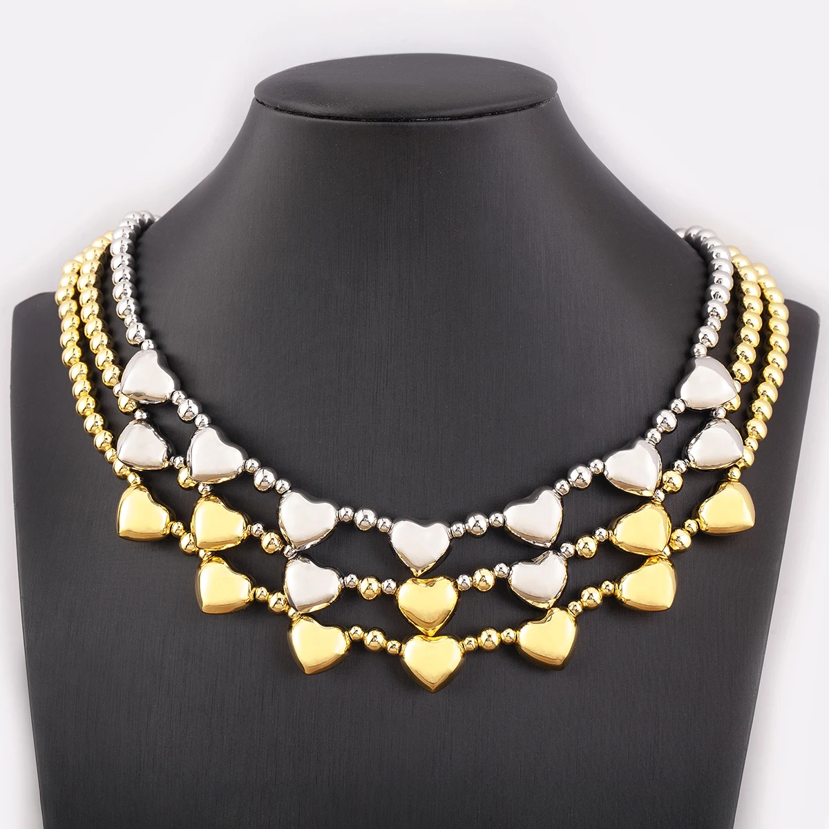 جديد كلاسيكي تصميم الحب شكل قلب قلادة جمالية أنيقة للإناث عيد الحب سلسلة ربط غرامة مجوهرات اكسسوارات