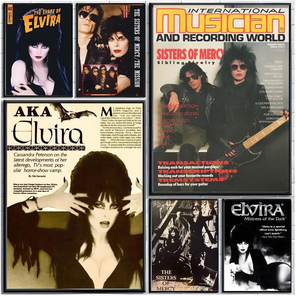 goth rock T-The Sisters of Mercy Poster Modern Wall Art Home Decor Living Room Decorative Print Unframed