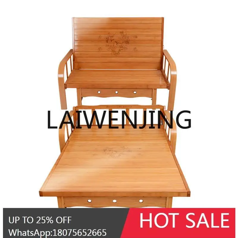 RWJ Folding Bed Sofa Bed Double Dual-Use Nap Rice Small Apartment Simple Bamboo Bed