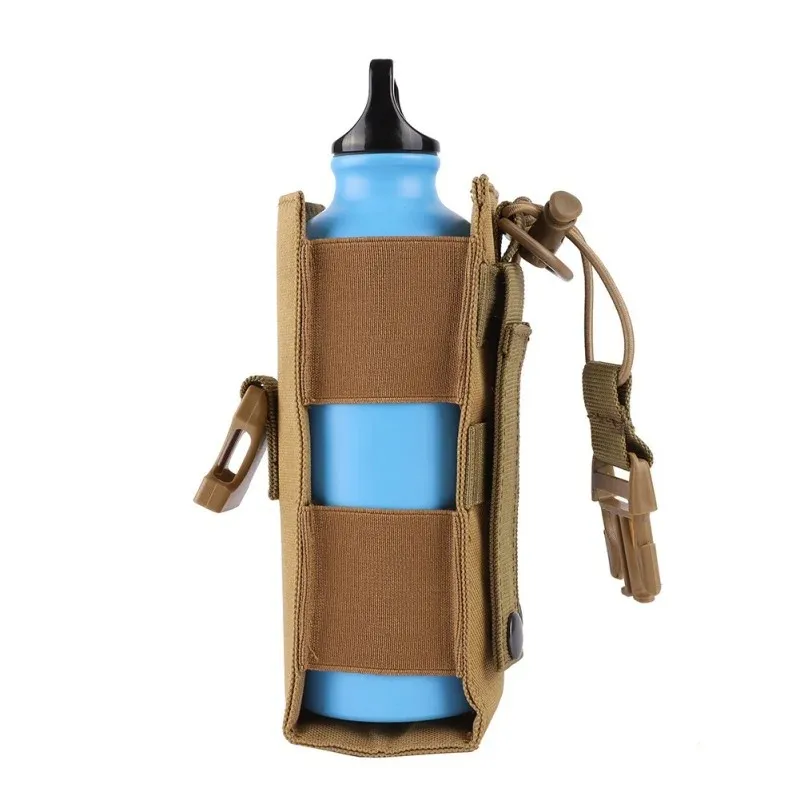 Neue Taktische Wasser Flasche Tasche Molle Nylon Wasserkocher Abdeckung Taille Beutel Walkie-talkie Tasche Outdoor Jagd Wandern Radfahren Zubehör