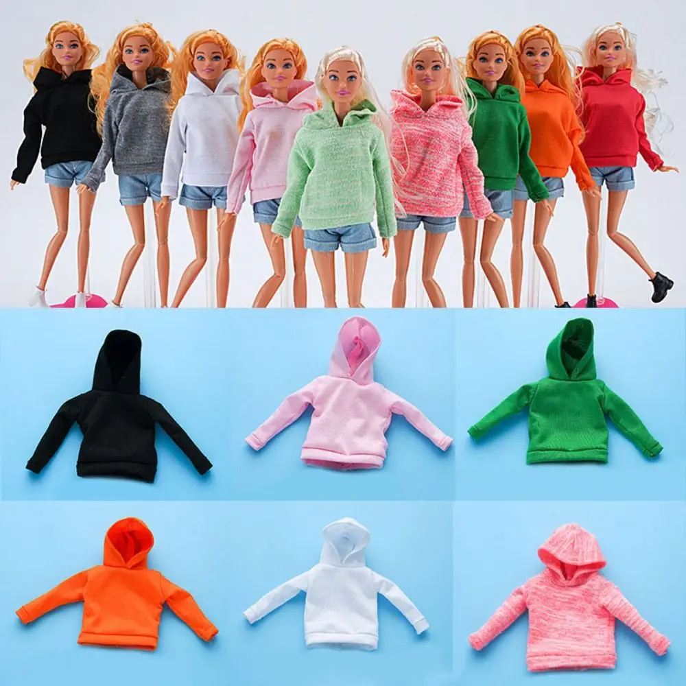 Fashion Doll Hoodies Doll Sweater Clothes for 30cm Doll Casual Wears 1/6 Dolls Sport Tops Party Clothes Accessories Kids Toys