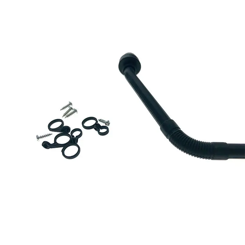 أسود نايلون سفاري سنوركل لزاحف الصليب الأحمر ، هيكل السيارة قذيفة ، تراكساس TRX4 المدافع D110 D90 ، 1 ، 10