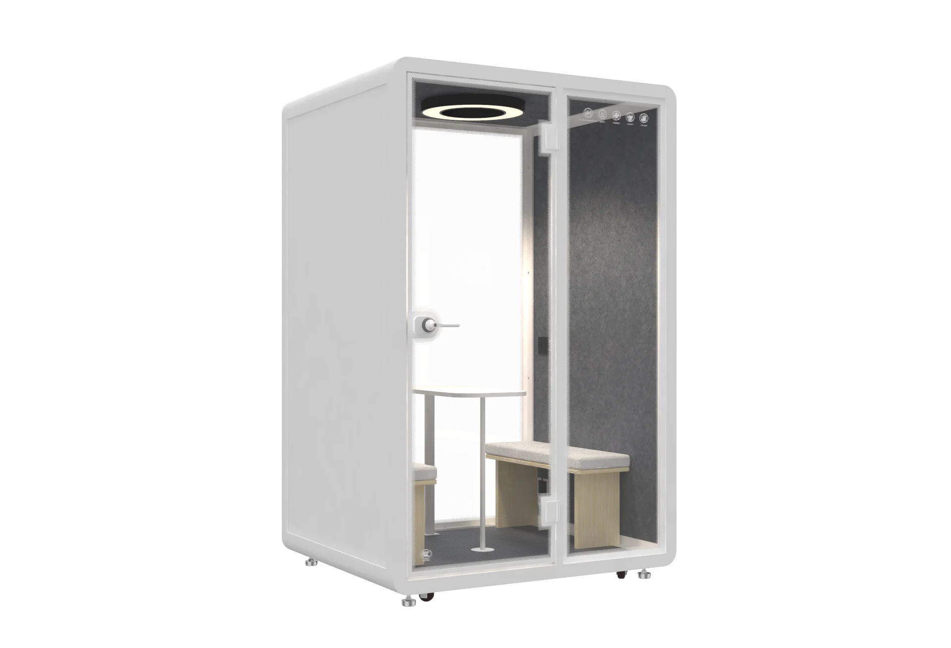 Low Noise Modern Privacy Home Office Meeting Pod Sound Proof Booth Movable Aluminum Office Telephone Pod