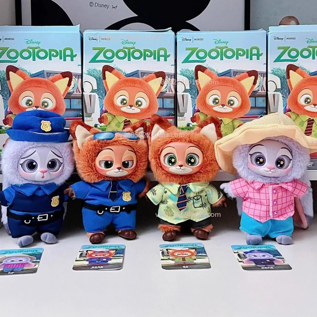 2025 Zootopia Series Plush Toy Hanging Decoration Blind Box Crazy Animal City Thematic Collectible Souvenirs Soft Dolls for Kids