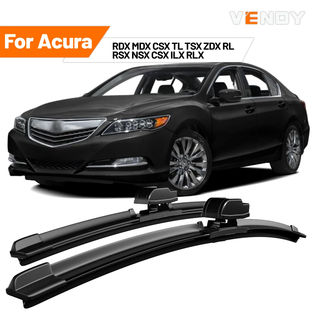 Escobillas de Goma para Limpiaparabrisas Delanteros para Acura RDX MDX CSX TL TSX ZDX RL RSX NSX CSX ILX RLX, Accesorios para Automóviles