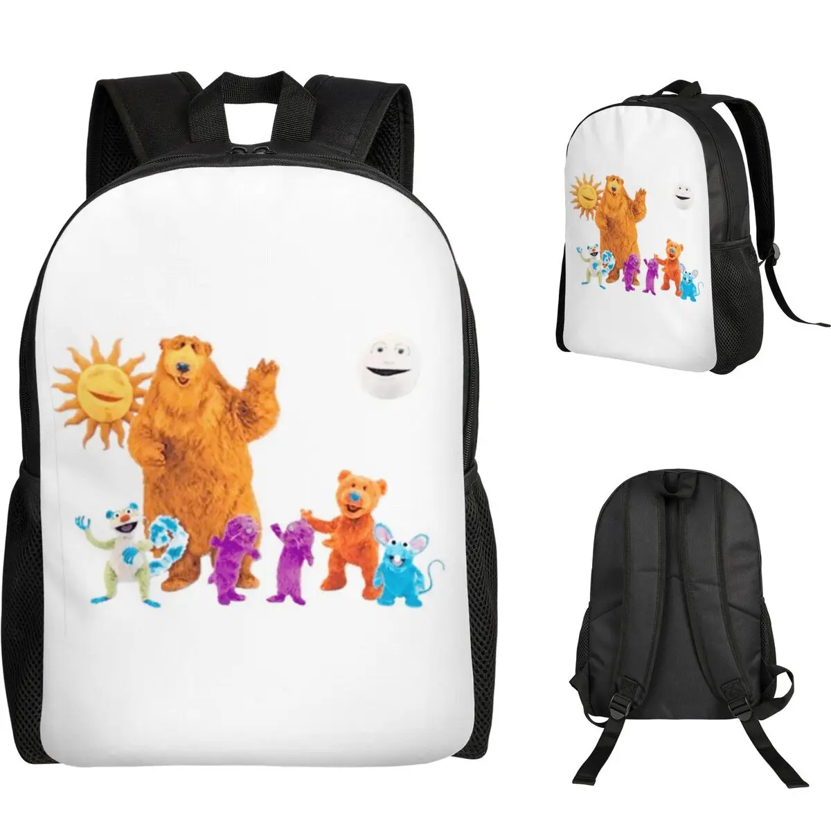 

Рюкзак Bear In The Big Blue House для студентов, для мальчиков и девочек, школьная сумка, сумка для компьютера, сумки через плечо