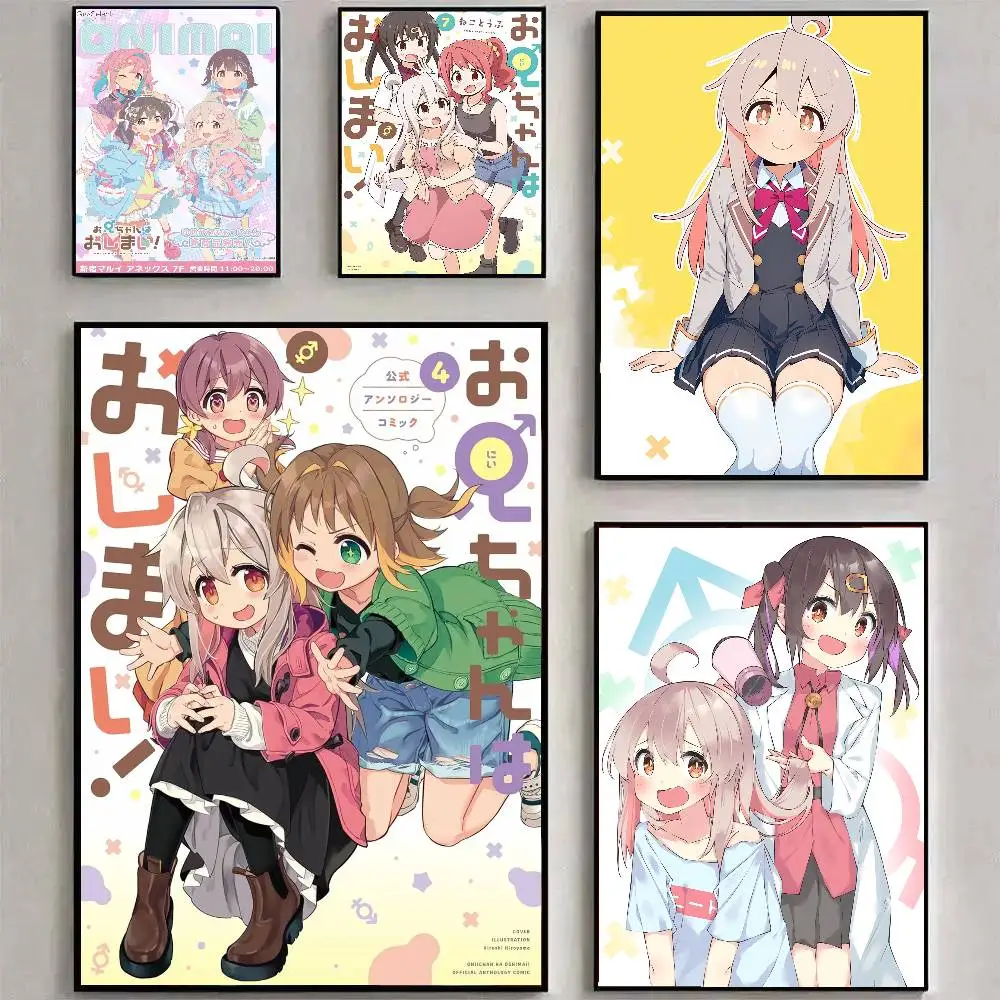 Anime O-Onimai Art Sticky Wall Waterproof Home Living Room Bedroom Bar Aesthetic Decoration
