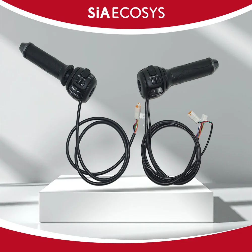 

US Warehouse SiAECOSYS K126 Motorcycle Throttle Turn Grip Handlebar with Combination Switch Suitable for Electric Scooter