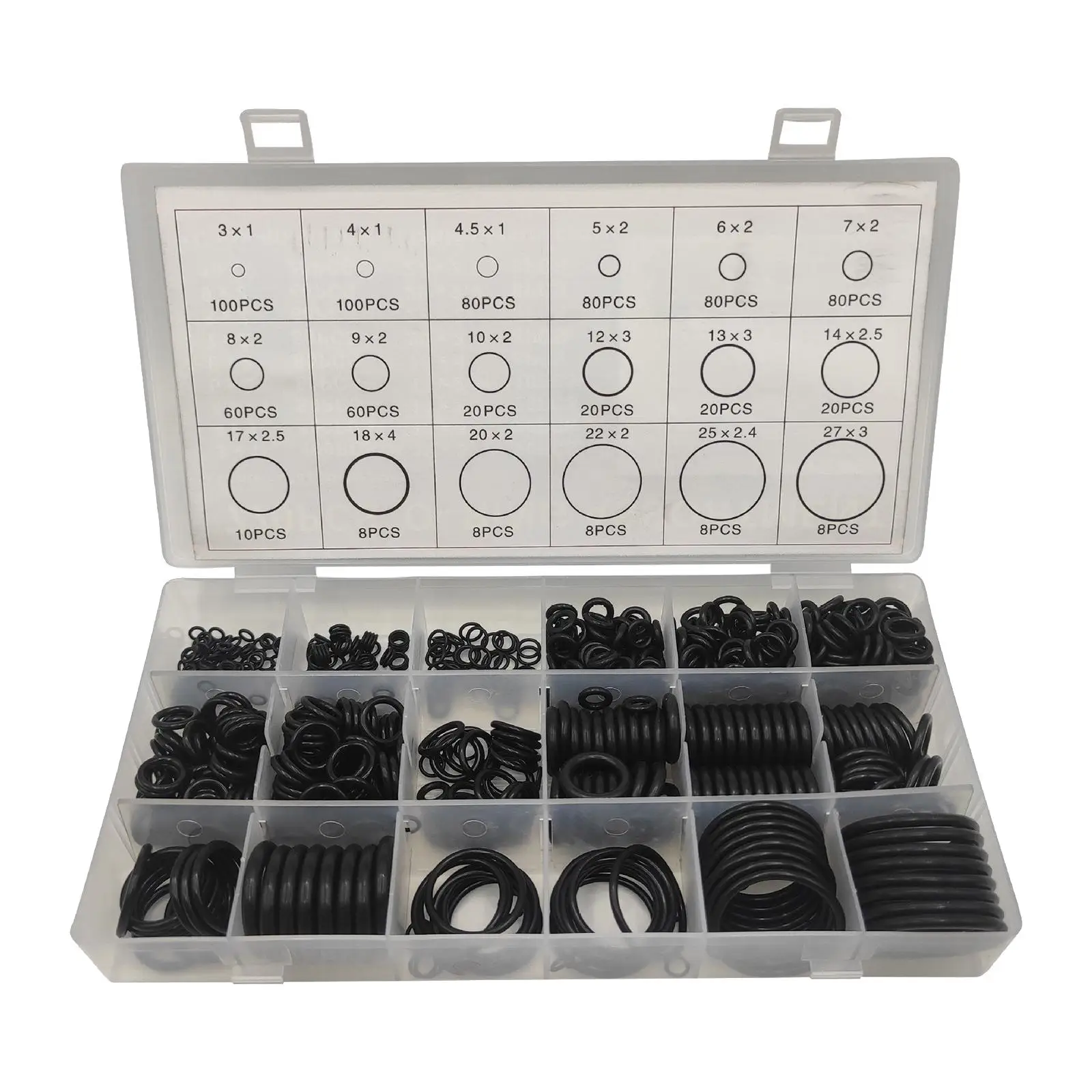 770 O Assortment Kits 18 Sizes Black for Car Auto Vehicle Repair