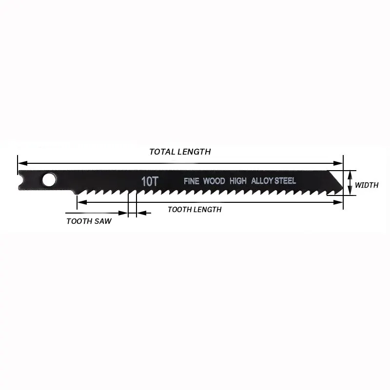 Woodworking Curve Saw Blade Sawtooth Sharp Tough Wear Resistant Multi Specification Fast Cutting Saw Blade 7pcs