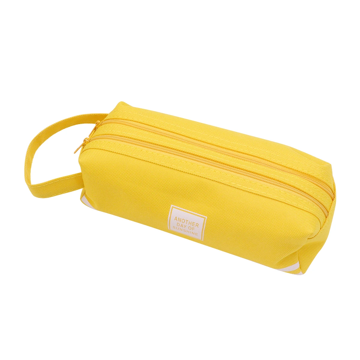 

Student Gift Pencil Case Zipper Pouch Bags Solid Color Portable Cosmetics