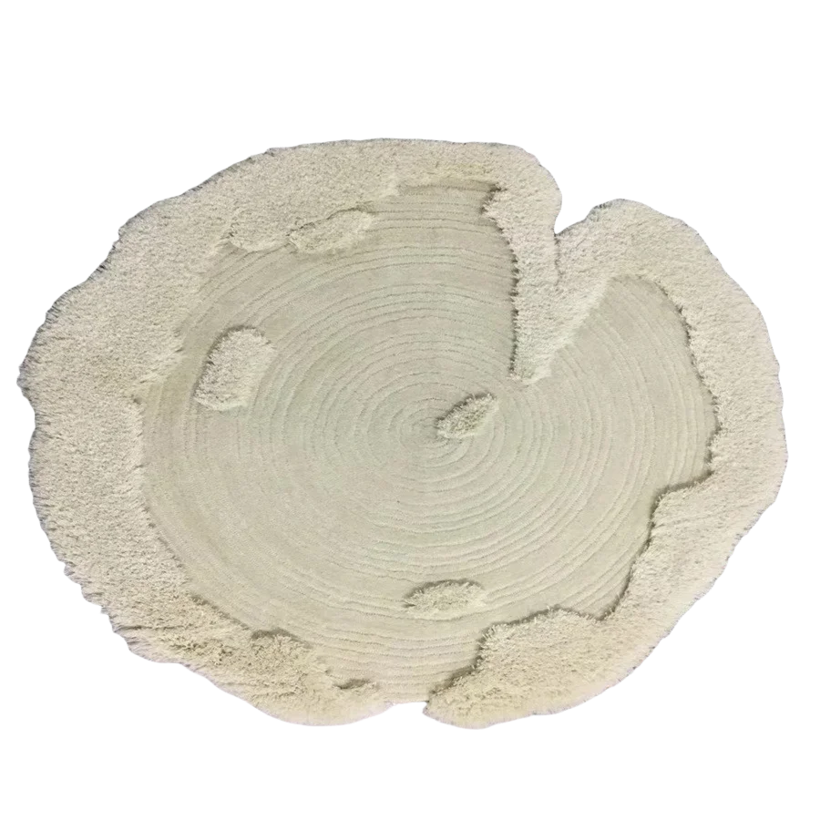 Tapete de seda de lã dourada cinza, sala de estar, quarto, logotipo personalizado