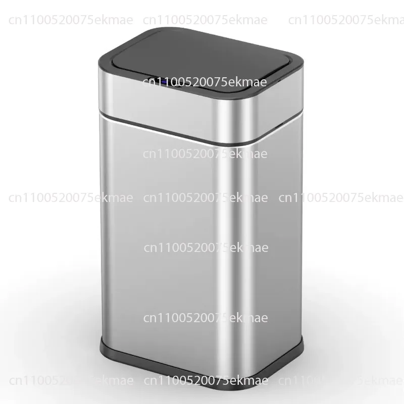 30L 40L 50L Stainless Steel Sensor Trash Can Large Capacity Wheeled Kitchen Public Waste Bin